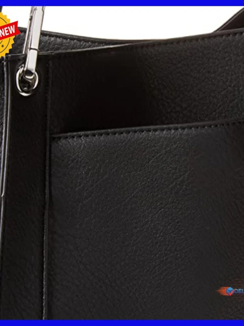Vegan Leather Shoulder Bag Triple Compartment Hobo Tote for Women